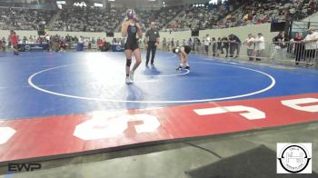 120 lbs Round Of 32 - Grace Mahaan, Broken Arrow Girls Junior High vs Myka Loman, Newcastle Wrestling