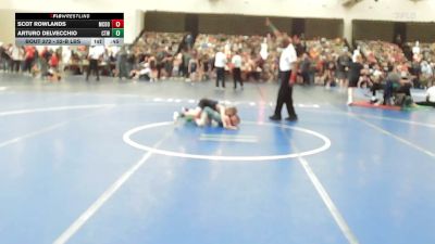 52-B lbs Round Of 16 - Scot Rowlands, McDonald Wrestling Academy vs Arturo DelVecchio, Cordoba Trained