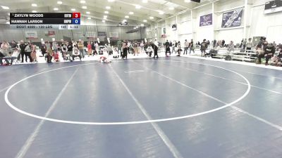 130 lbs Quarters - Zaylyn Woods, Sisters On The Mat vs Hannah Larson, Riverton Wolf Pack Wrestling Club