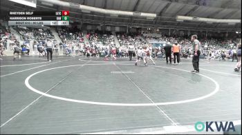 90 lbs Round Of 16 - Rheyden Self, Lone Grove Takedown Club vs Harrison Roberts, Raw Wrestling Club