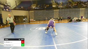 125 lbs Consi Of 4 - Garret Rinkin, Northern Iowa vs Bowen Downey, Northern Iowa