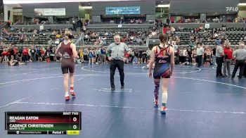 115 lbs Semifinal - Reagan Eaton, CWO vs Cadence Christensen, Moyer Elite