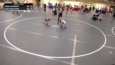 8U GIRLS - 57.6-60.8 Quarters - Mariella Masso, Summit Wrestling Academy vs Harlyn Theis, New Prague Wrestling