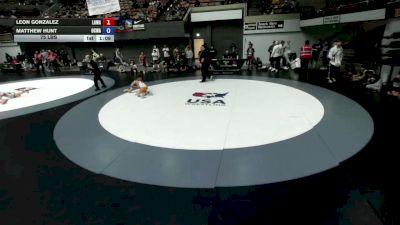 75 lbs Leon Gonzalez, LAWA - Los Angles Wrestling Association vs Matthew Hunt, OCWA - Orange County Wrestling Association