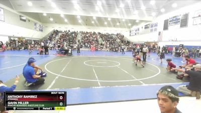 71 lbs Champ. Round 1 - Gavin Miller, Rancho Bernardo Wrestling Club vs Anthony Ramirez, Etiwanda