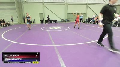 100 lbs Round 2 (8 Team) - Niko Selianitis, California Blue vs Brand`n Edstrom, Idaho