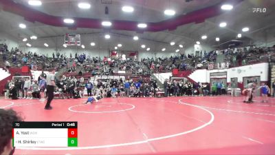 70 lbs 1st Place Match - Harrison Shirley, Lebanon Tiger Wrestling Club vs Ashdon Yost, Woodford Elite Wrestling Club