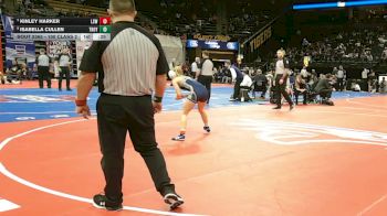 100 Class 2 lbs 3rd Place Match - Kinley Harker, Lee`s Summit West vs Isabella Cullen, Troy Buchanan