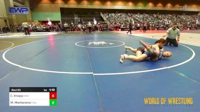 135 lbs Semifinal - Charlee Knapp, Middletown Wrestling Club vs Mila Mantanona, CVBJJ