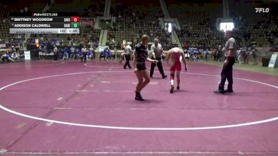 1-5A 120 Cons. Semi - Addison Caldwell, Dadeville High School vs Brittney Woodrow, Saks Sr