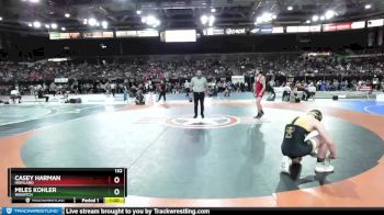 132 lbs Cons. Round 1 - Casey Harman, Highland vs Miles Kohler, Wasatch