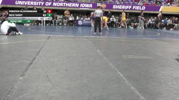 157 lbs Placement (4 Team) - Preston Klostermann, Upper Iowa vs Nico Taddy, West Liberty