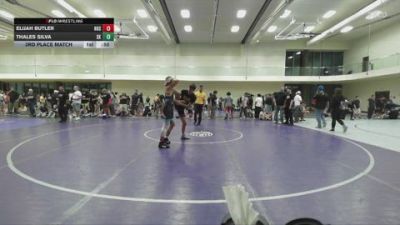 126 lbs 3rd Place Match - Elijah Butler, Northview High School vs Thales Silva, SBTC