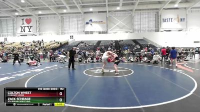 152 lbs Cons. Round 4 - Zack Schrage, 5th Round Wrestling vs Colton Wheet, Club Not Listed