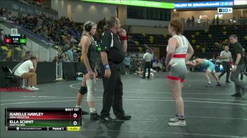 143 Consolation Semifinal - Isabelle Hawley, Iowa Wesleyan vs Ella Schmit, Unattached