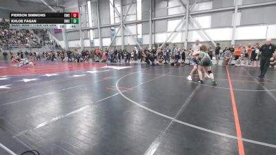 119.8-126 lbs Champ. Round 1 - Khloe Fagan, Belgrade Wrestling Club vs Pierson Simmons, Kalispell Wrestling Club