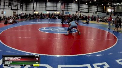 144 lbs Cons. Round 4 - Ian Lee, NOVA WC vs Simeon Barrett, Grizzly Wrestling Club