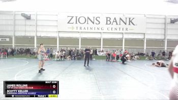120 lbs Cons. Semi - James Rollins, Top Of Utah Wrestling Club vs Scotty Keller, Sanderson Wrestling Academy