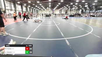 120 lbs Rr Rnd 3 - Noah Hicks, Ride Out Wrestling Club Green vs Joe Keane, Shore Thing Sharks