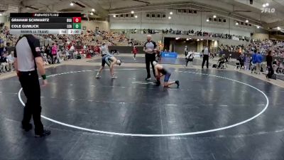 132 lbs Semis (4 Team) - Cole Gumlick, Lakeway Christian Academy vs Graham Schwartz, Battle Ground Academy