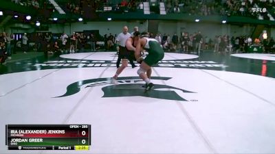 285 lbs Quarterfinal - Jordan Greer, Ohio vs Ira (Alexander) Jenkins, Michigan