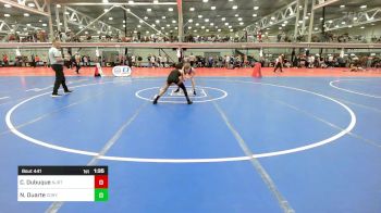 106A lbs Semifinal - Chase Dubuque, Njrtc vs Nikolas Duarte, Cory Clark