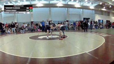 96 lbs Quarterfinal - Bridger Clemons, Richmond Wrestling Club vs Logan Bundy, Landstown Eagle Wrestling Club