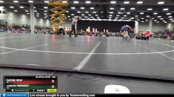 126 lbs Cons. Round 4 - Dayne Rew, IA vs Logan Meinheit, KS