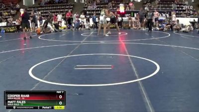 110 lbs Round 3 (4 Team) - Cooper Raab, Ninja Killer vs Matt Fales, Ninja Gold