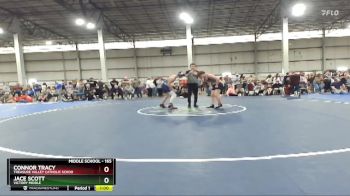 165 lbs Cons. Round 5 - Connor Tracy, Treasure Valley Catholic Schoo vs Jace Scott, Victory Middle