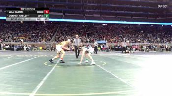 D1-132 lbs Cons. Round 1 - Will Eastin, Rochester Adams vs Conner Haslett, Lapeer