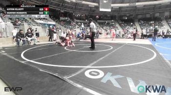 140 lbs Semifinal - Axton Elliott, Glenpool Warriors vs Hunter Roberts, Cushing Tigers