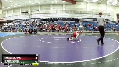 95 lbs Round 1 (6 Team) - Jaxsyn Mathews, Webo Wrestling Club vs Emmet Burkus, Chesterton Wrestling Club