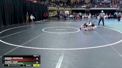 114G Champ. Round 1 - Andrea Westdahl, St. Mary`s vs Storey Cook, Homer High School Mariners