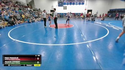 80 lbs Cons. Round 2 - Max Panasuk, Douglas Middle School vs Mason Emmert, Douglas Middle School