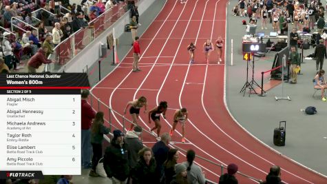 Women's 800m, Prelims 2