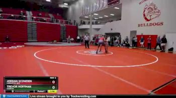 220 lbs Quarterfinal - Jordan Scowden, Lafayette Jeff vs Trevor Hoffman, Hebron