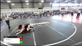 144 lbs Consi Of 8 #1 - Lucky LaFlesch, The Sunkids Camp vs Darnell Arizaga, Sweetland MF