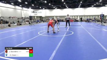 141 lbs C Of 16 #2 - Josh Saunders, Cornell vs Kai Owen, Columbia