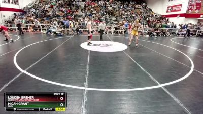 150 lbs Cons. Round 4 - Louden Bremer, Lingle-Ft. Laramie/Southeast vs Micah Grant, Cody