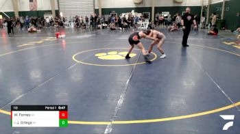 113 lbs Cons. Round 2 - Jr Ortega, Grandview Wolves vs Wyatt Forney, Hawks Wrestling Club