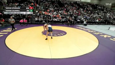 4A 155 lbs Quarterfinal - Sophie Stoddard, Mountain View vs Sophie Caldwell, Ridgeline