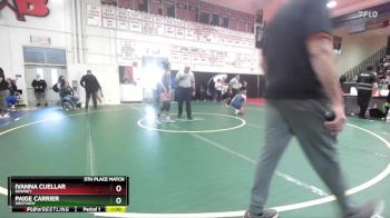 135 lbs 5th Place Match - Paige Carrier, Westview vs Ivanna Cuellar, Downey