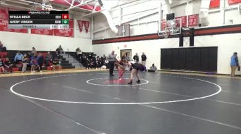 JV-24 lbs Round 3 - Stella Beck, Solon vs Avery Vinson, Central DeWitt