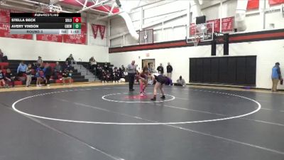 JV-24 lbs Round 3 - Stella Beck, Solon vs Avery Vinson, Central DeWitt