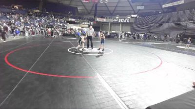 84 lbs Champ. Round 1 - Everett Kiser, Port Angeles Wrestling Club vs Adan Hunt, Moses Lake Wrestling Club