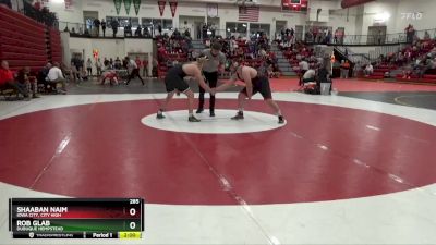 285 lbs Semifinal - Rob Glab, Dubuque Hempstead vs Shaaban Naim, Iowa City, City High