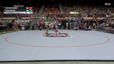 110 lbs Cons. Round 1 - Kaylee Pankey, Tonganoxie Hs vs Ella Blythe, Frontenac Hs