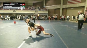 107 Championship Bracket Cons. Round 4 - Jacob Hartl, Elk River vs Charlie Wagner, New Prague