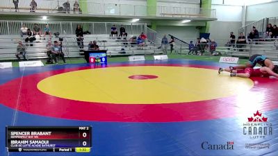 92kg Cons. Round 3 - Spencer Brabant, Kempenfelt Bay WC vs Ibrahim Samaoui, Club De Lutte Acadie Bathurst